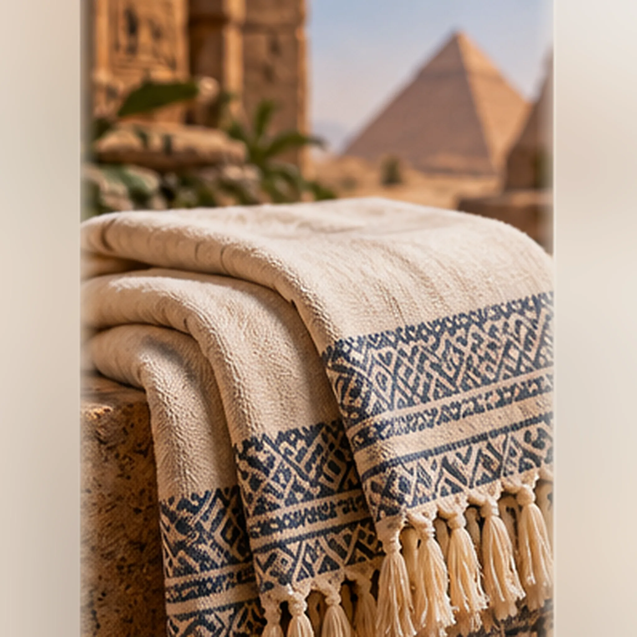 Egyptian Cotton Gift Throw